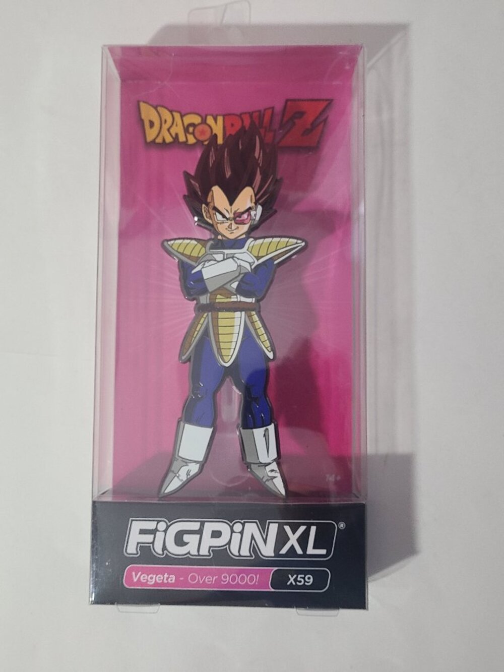 Dragonball Z Vegeta Over 9000! FigPinXL X59 New DBZ